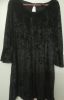 Adult Female Costumes to Hire - Medieval Black Short Velvet Dress (size 36)